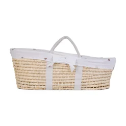 Childhome Panier Moise Soft Cornhusk Natural Hearts