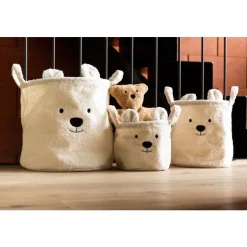 Childhome                    3 paniers Teddy    Écru