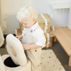 Childhome Pouf flowers Ecru