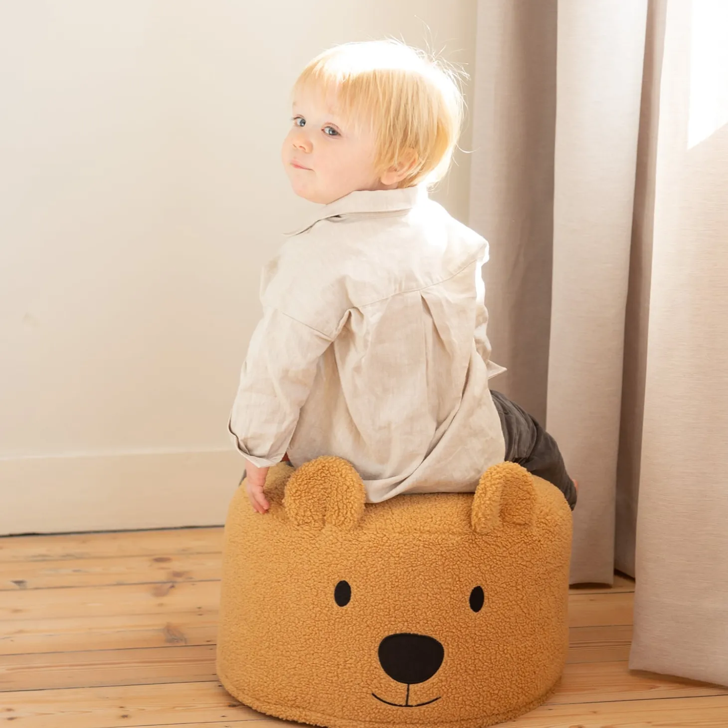 Childhome Pouf Teddy Bear Beige