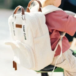 Childhome                    Sac à dos enfant Mini Club Signature Teddy    Off White