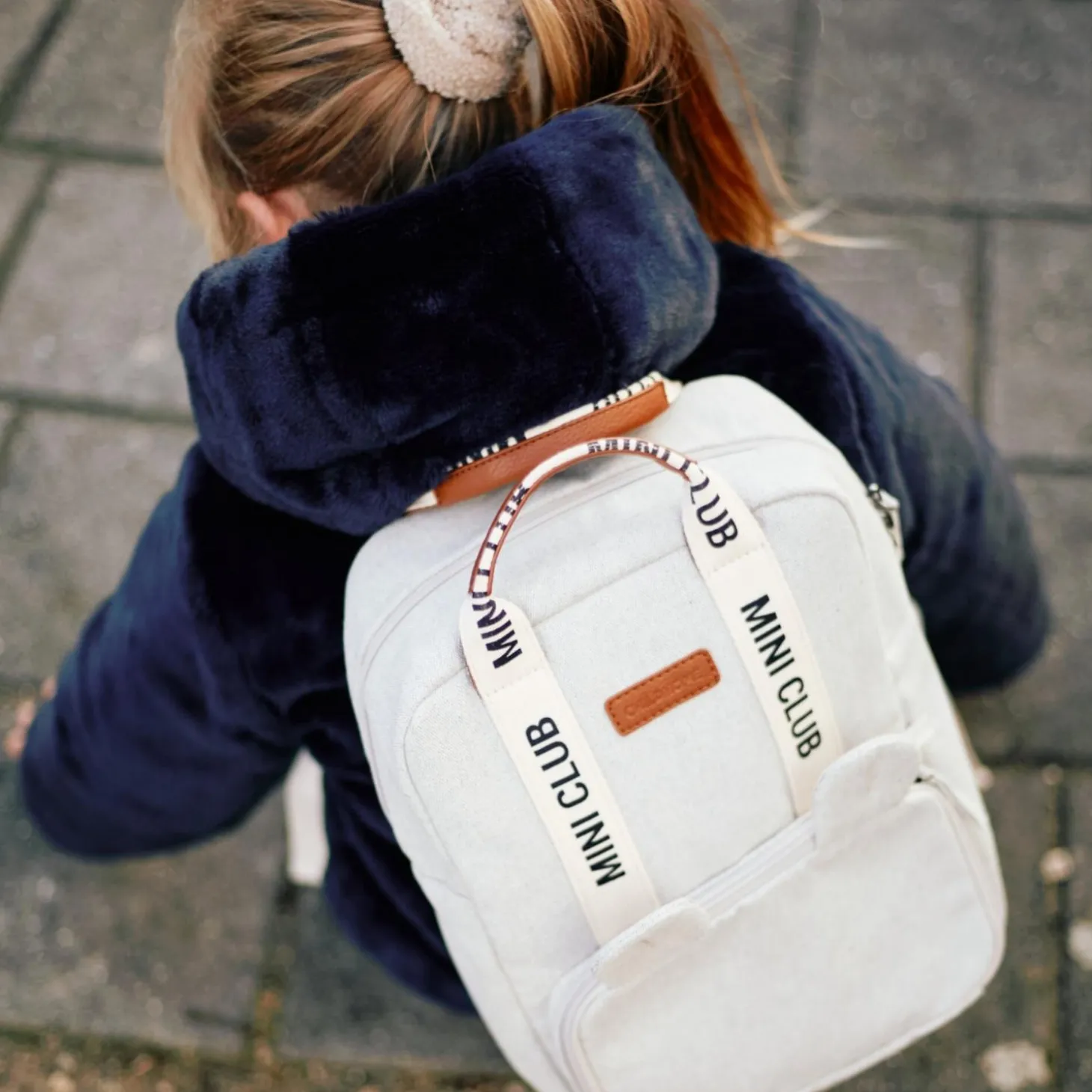 Childhome Sac à dos enfant Mini club Ecru