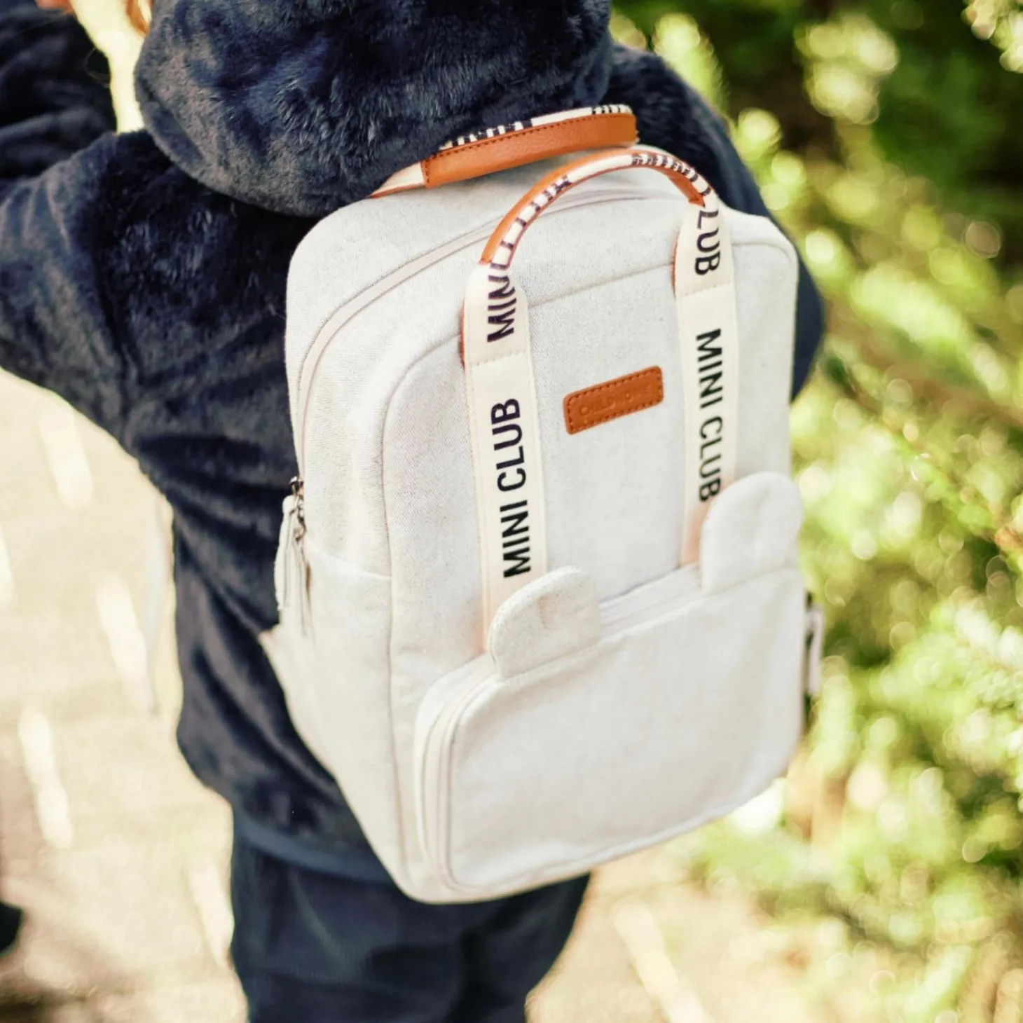 Childhome Sac à dos enfant Mini club Ecru