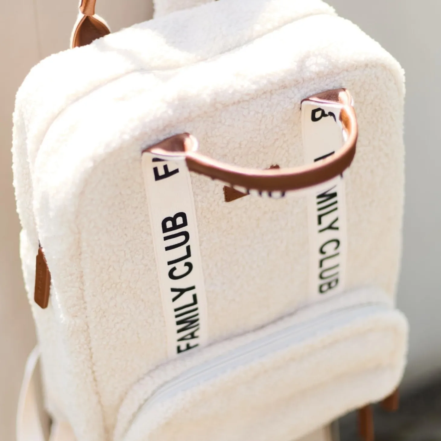 Childhome Sac à dos Family Club Signature Teddy Off White