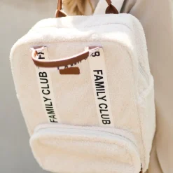 Childhome Sac à dos Family Club Signature Teddy Off White
