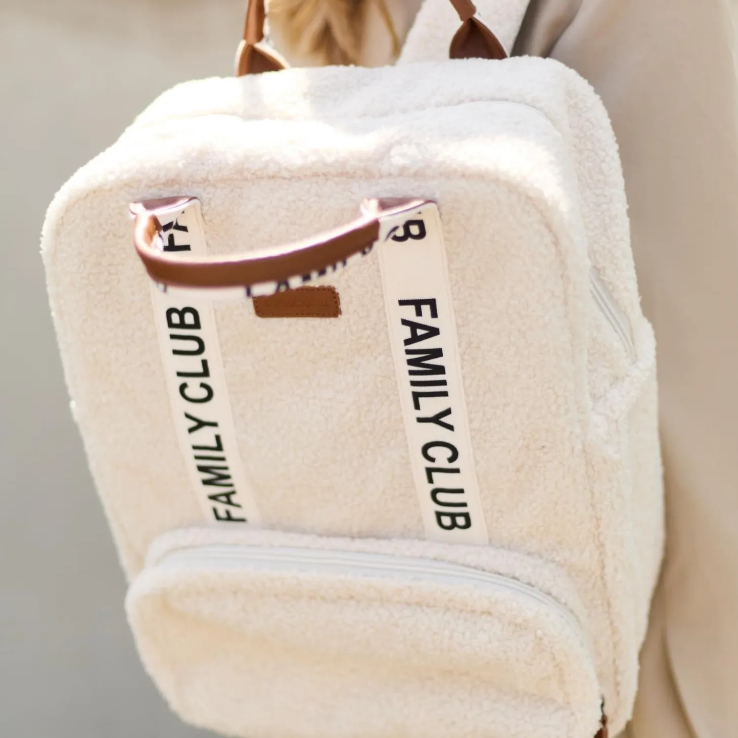 Childhome Sac à dos Family Club Signature Teddy Off White