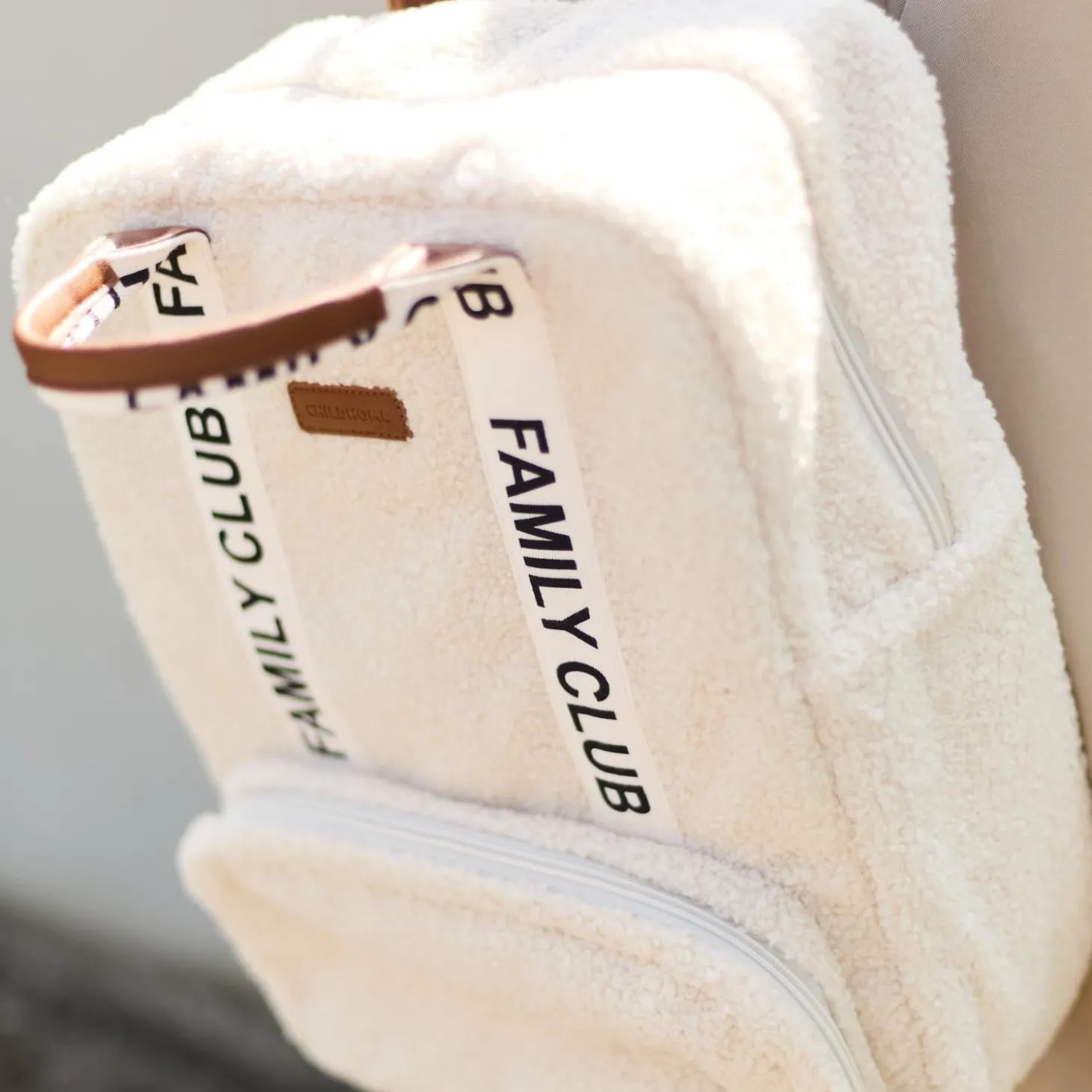 Childhome Sac à dos Family Club Signature Teddy Off White