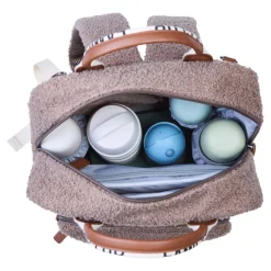 Childhome Sac à dos Family Club Signature Teddy Soft Brown