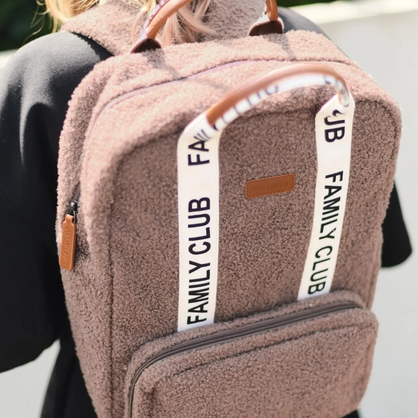 Childhome Sac à dos Family Club Signature Teddy Soft Brown