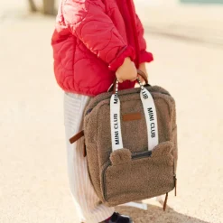 Childhome Sac à dos Mini Club Signature Teddy Soft Brown
