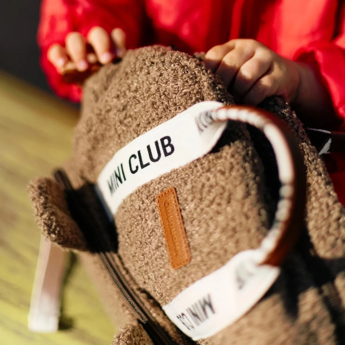 Childhome Sac à dos Mini Club Signature Teddy Soft Brown