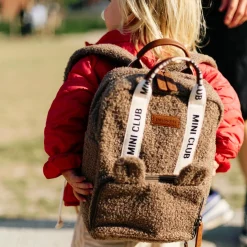 Childhome Sac à dos Mini Club Signature Teddy Soft Brown