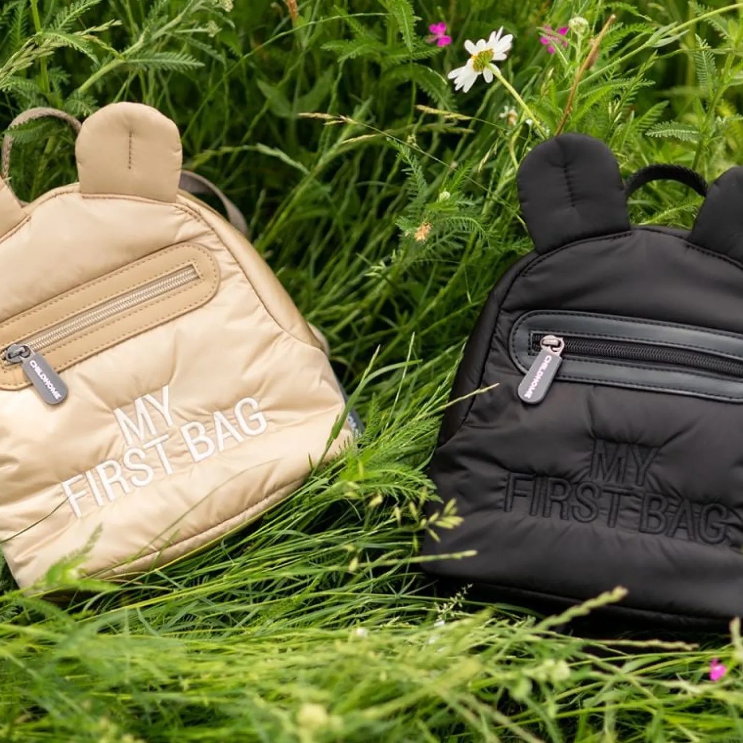 Childhome Sac à dos pour enfants My First Bag Matelassé Noir