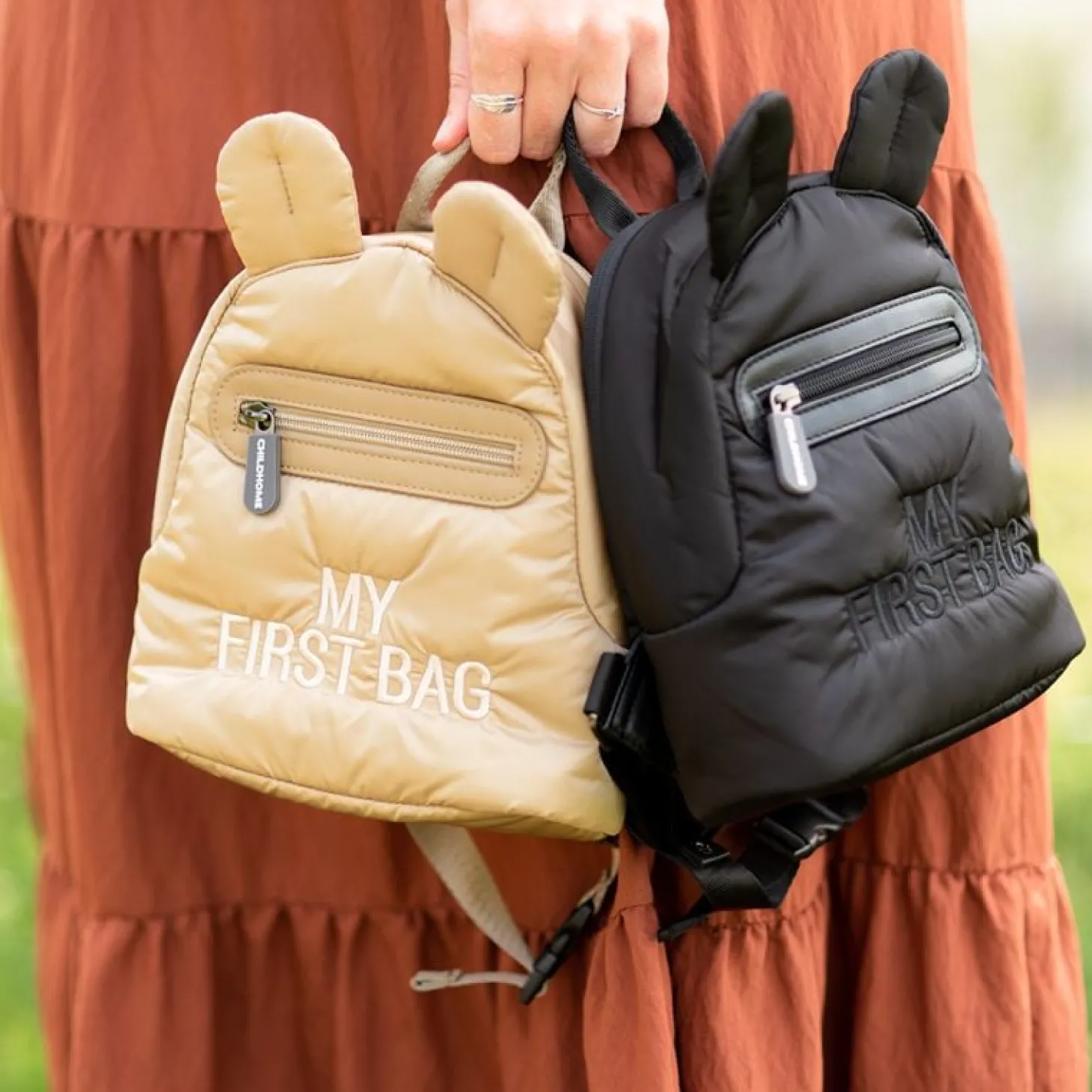 Childhome Sac à dos pour enfants My First Bag Matelassé Noir