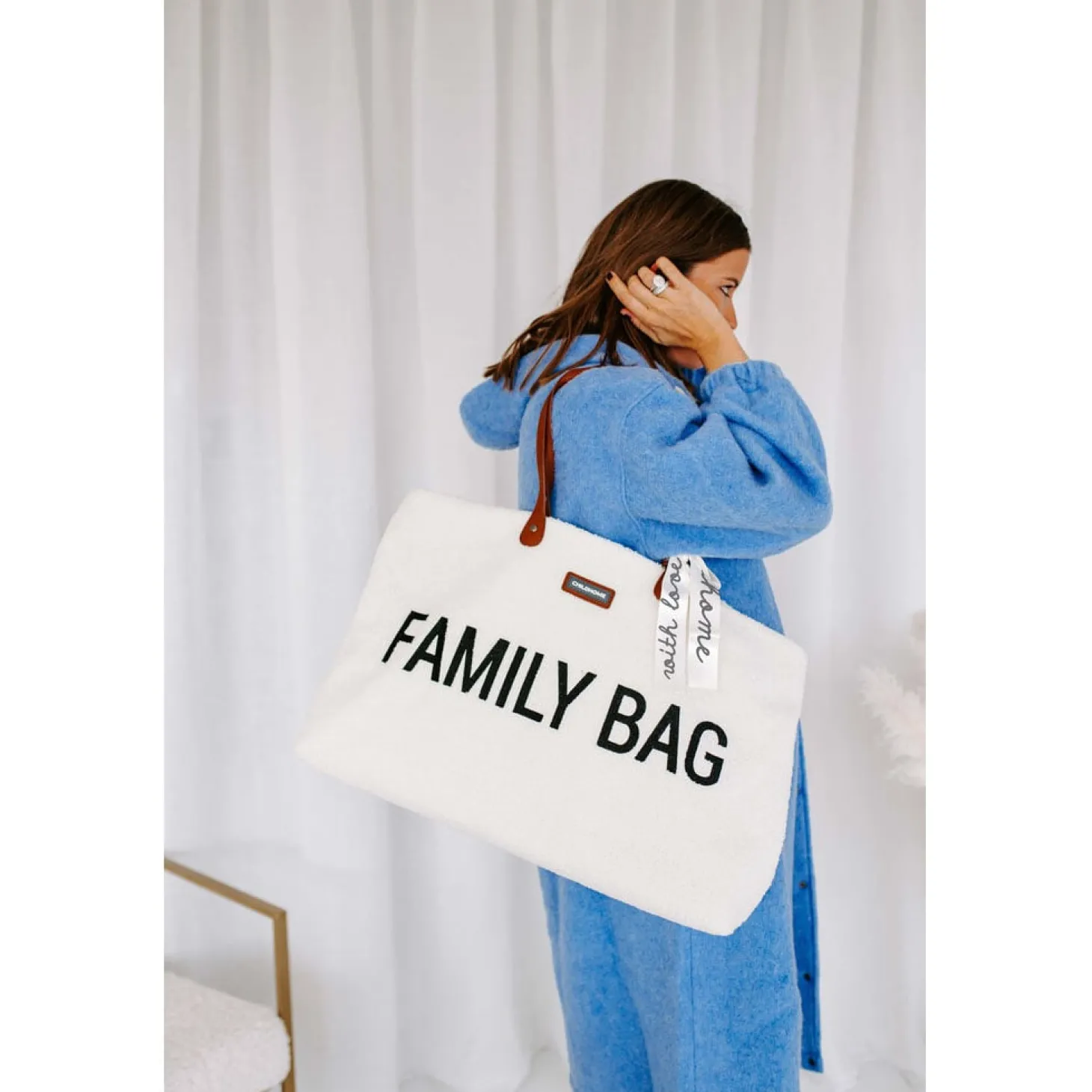 Childhome Sac à langer Family Bag Teddy Écru
