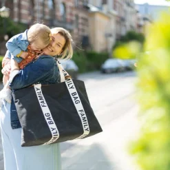Childhome Sac à langer Family Bag signature canvas black