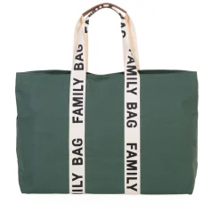 Childhome Sac à langer Family Bag signature canvas Green