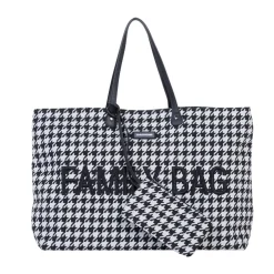 Childhome                    Sac à langer Family Bag pied de poule    Noir