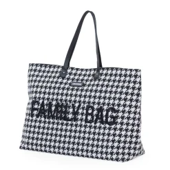 Childhome Sac à langer Family Bag pied de poule Noir