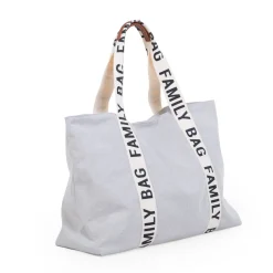 Childhome                    Sac à langer Family Bag signature canvas    Ecru