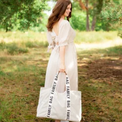 Childhome                    Sac à langer Family Bag signature canvas    Ecru