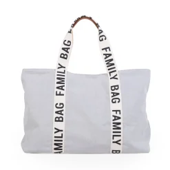 Childhome                    Sac à langer Family Bag signature canvas    Ecru