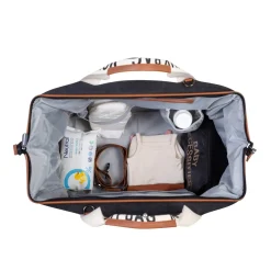 Childhome                    Sac à langer Mommy bag signature toile    Black