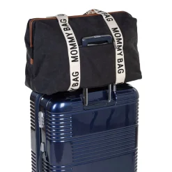 Childhome Sac à langer Mommy bag signature toile Black