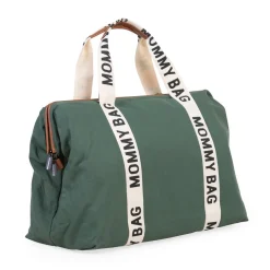 Childhome Sac à langer Mommy bag signature toile Vert