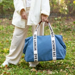 Childhome                    Sac à langer Mommy bag signature toile    blue