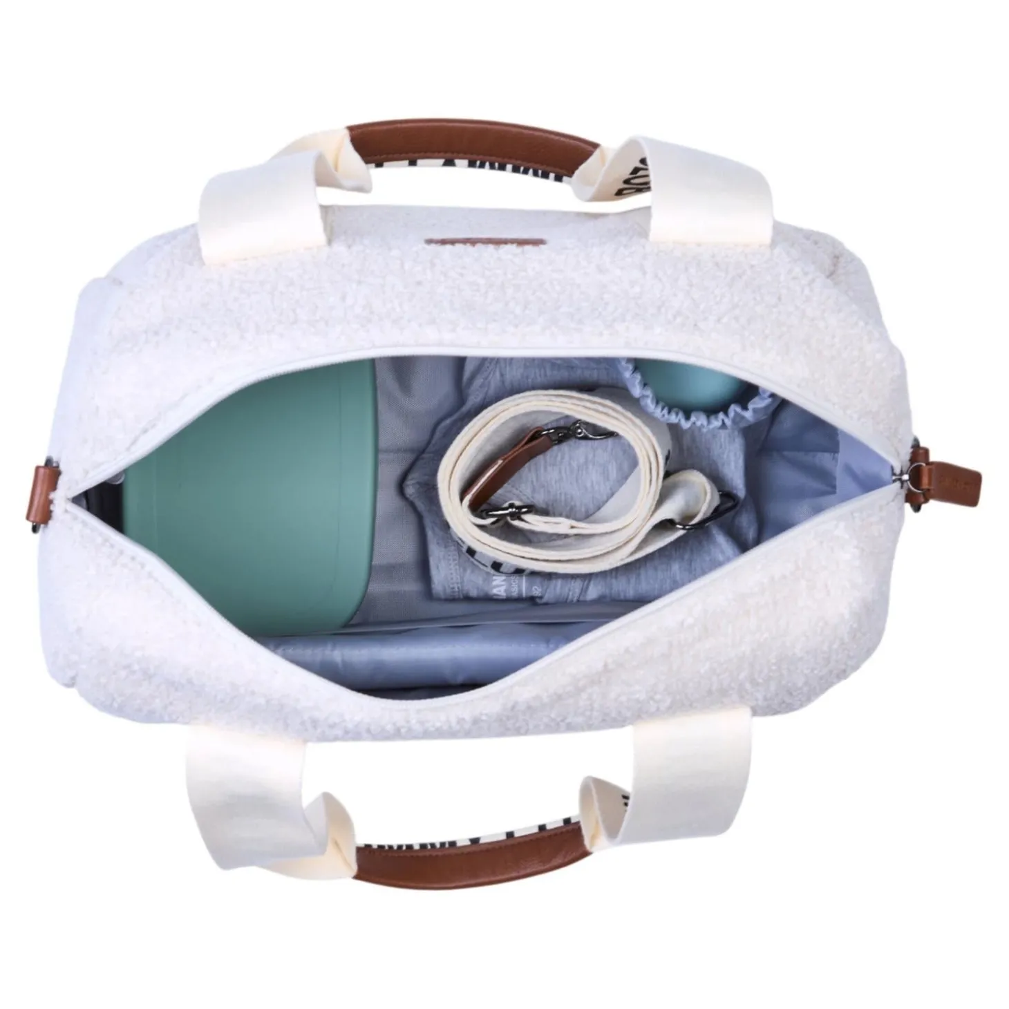 Childhome Sac à Langer Mommy Club Signature Teddy Off White