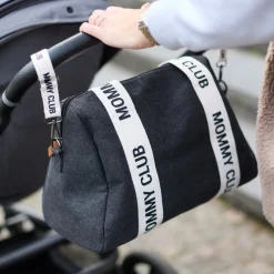Childhome                    Sac à langer Mommy Club Signature Canvas    Black