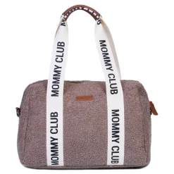 Childhome Sac à Langer Mommy Club Signature Teddy Soft Brown