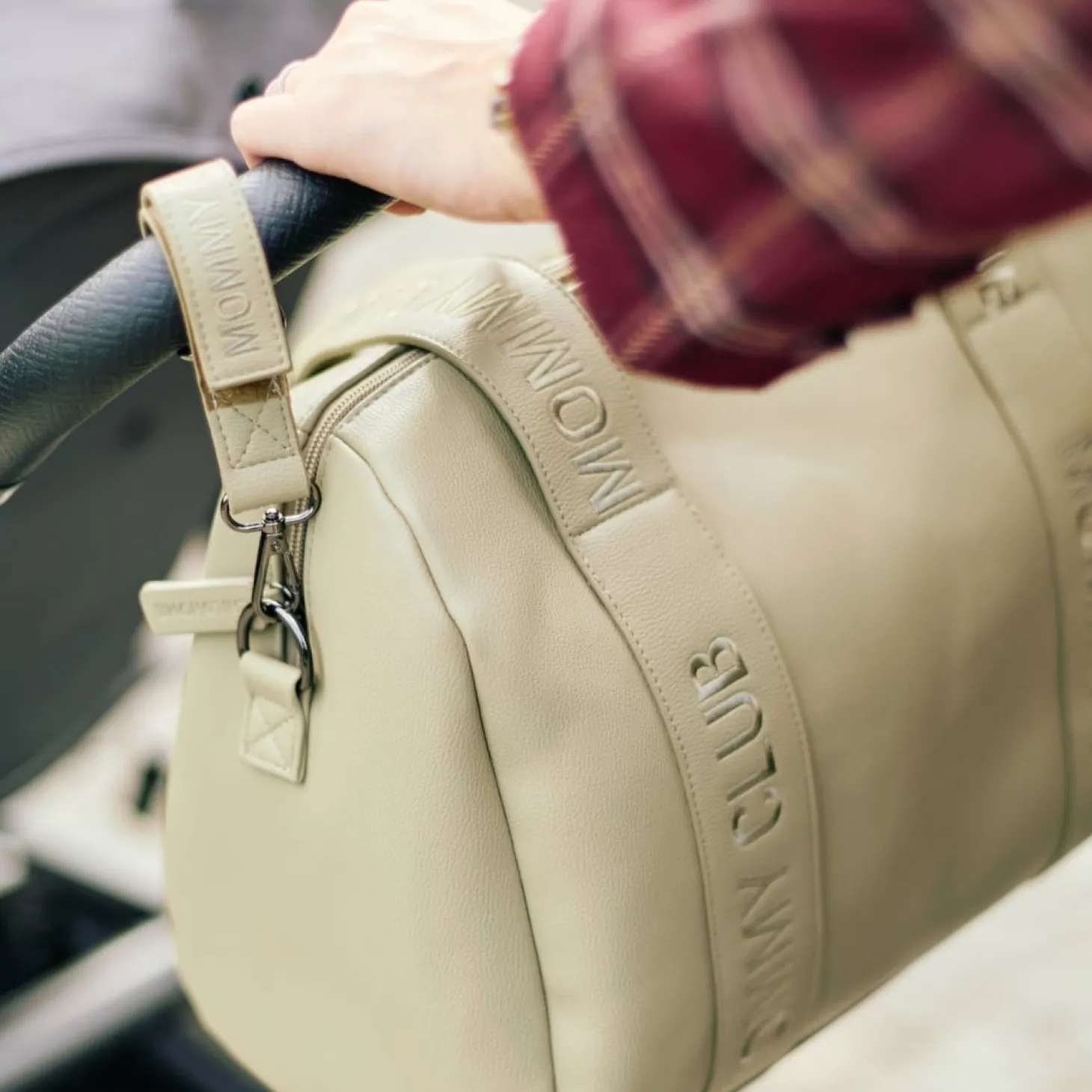 Childhome Sac à langer Mommy Club Simili Cuir Green