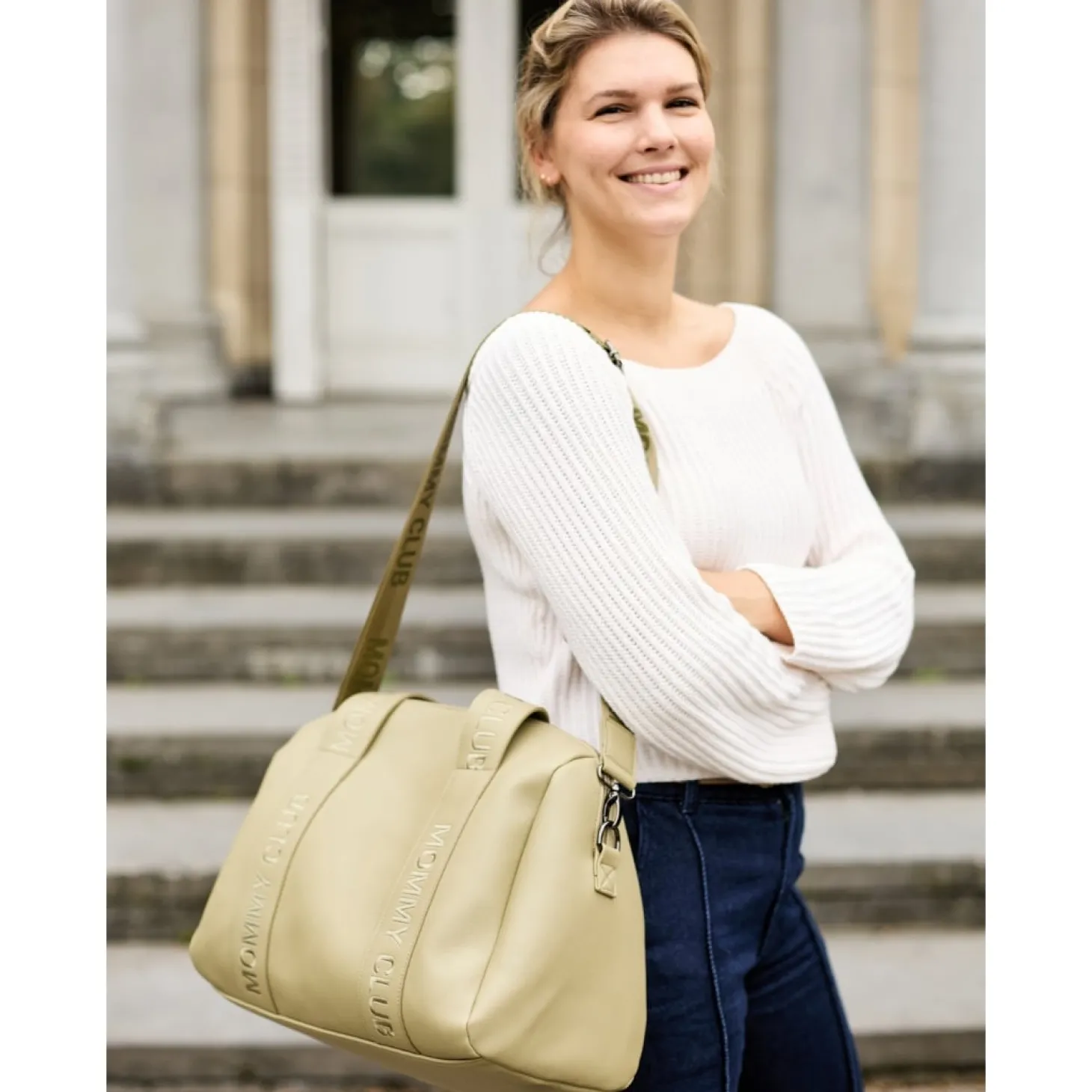 Childhome Sac à langer Mommy Club Simili Cuir Green