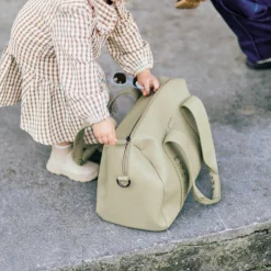Childhome Sac à langer Mommy Club Simili Cuir Green