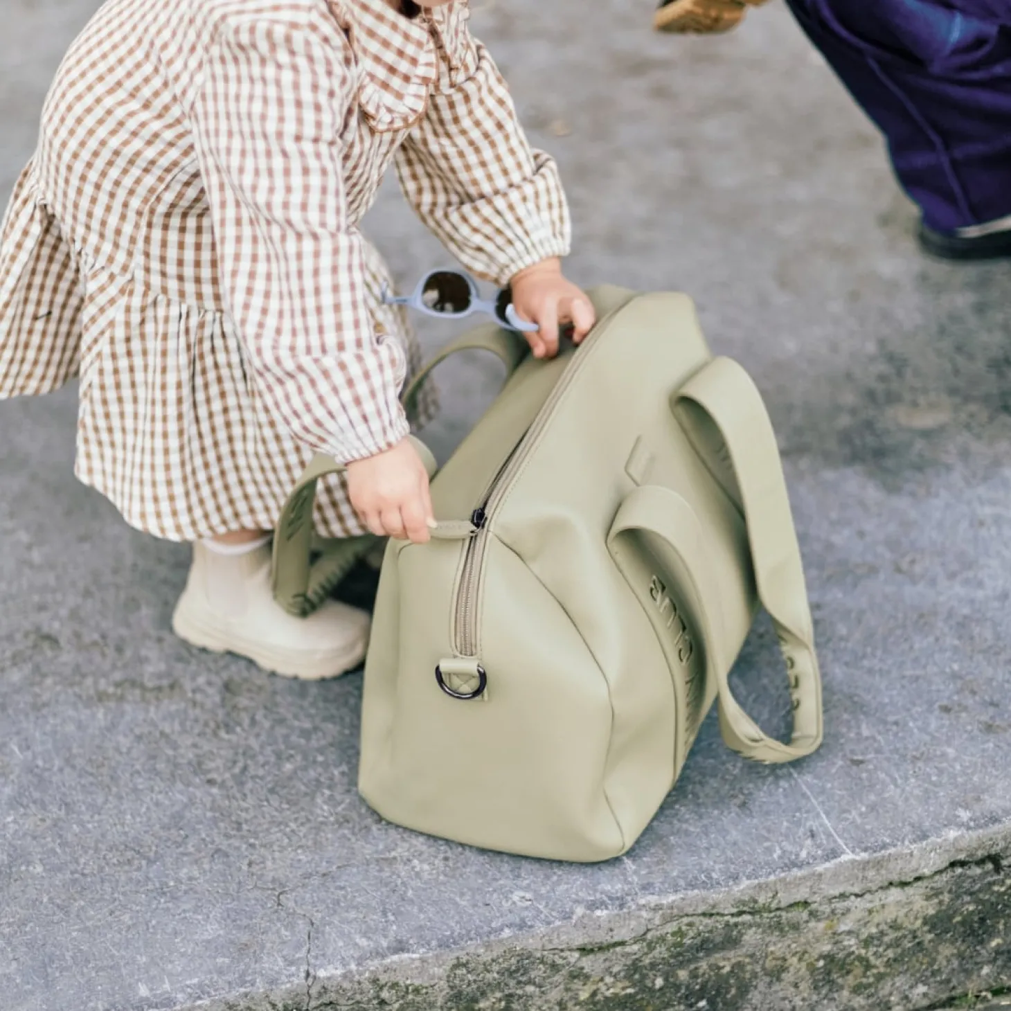 Childhome Sac à langer Mommy Club Simili Cuir Green