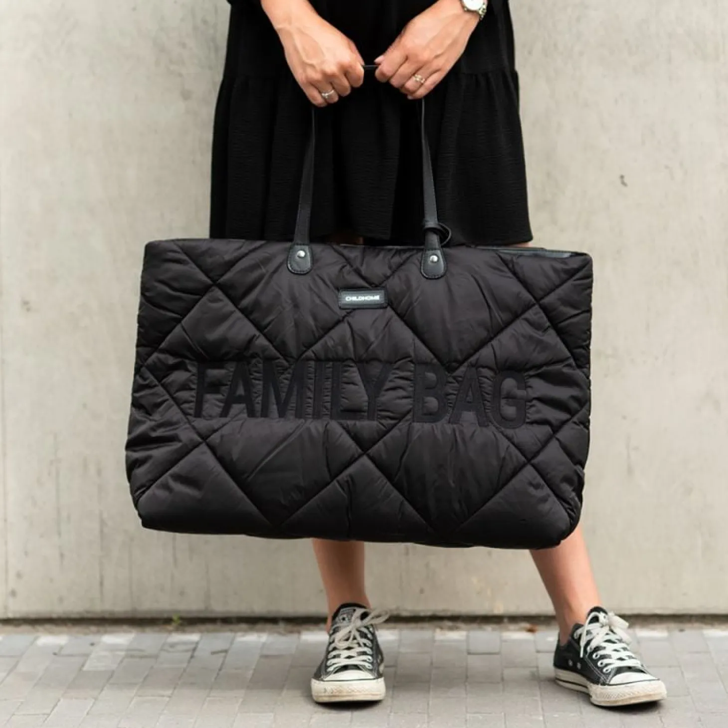 Childhome Sac matelassé Family Bag Noir