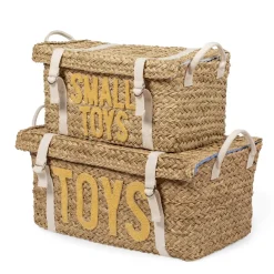 Childhome Set de 2 paniers en rotin Natural