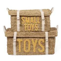 Childhome Set de 2 paniers en rotin Natural