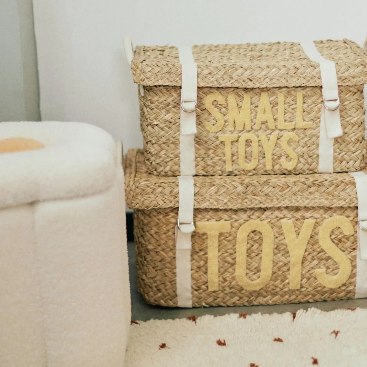 Childhome Set de 2 paniers en rotin Natural