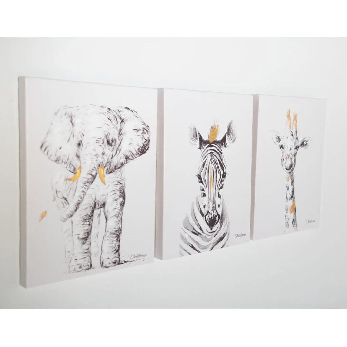 Childhome Toile décorative Animaux Girafe