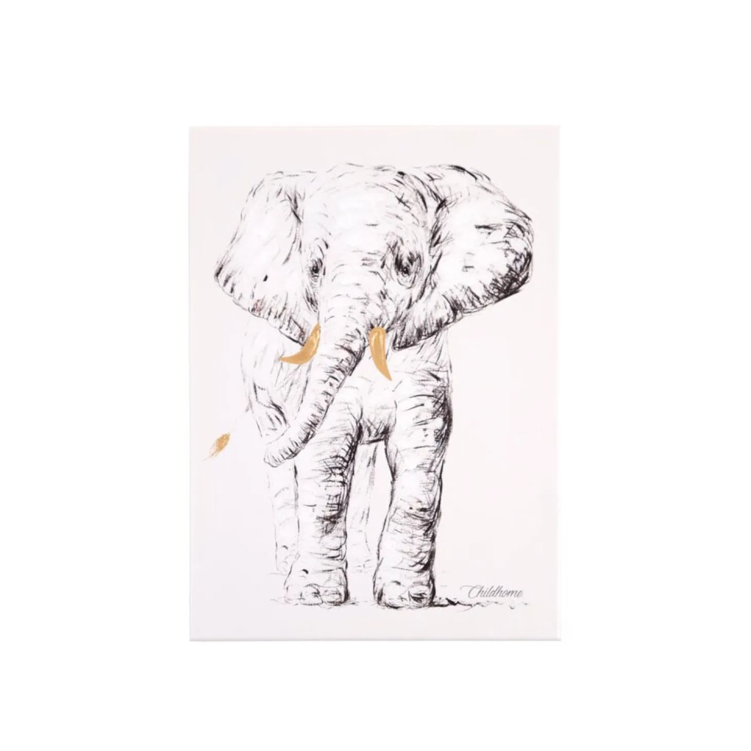 Childhome Toile décorative Animaux Eléphant