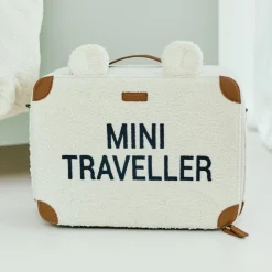 Childhome Valise d'enfant Mini Traveller Teddy Offwhite