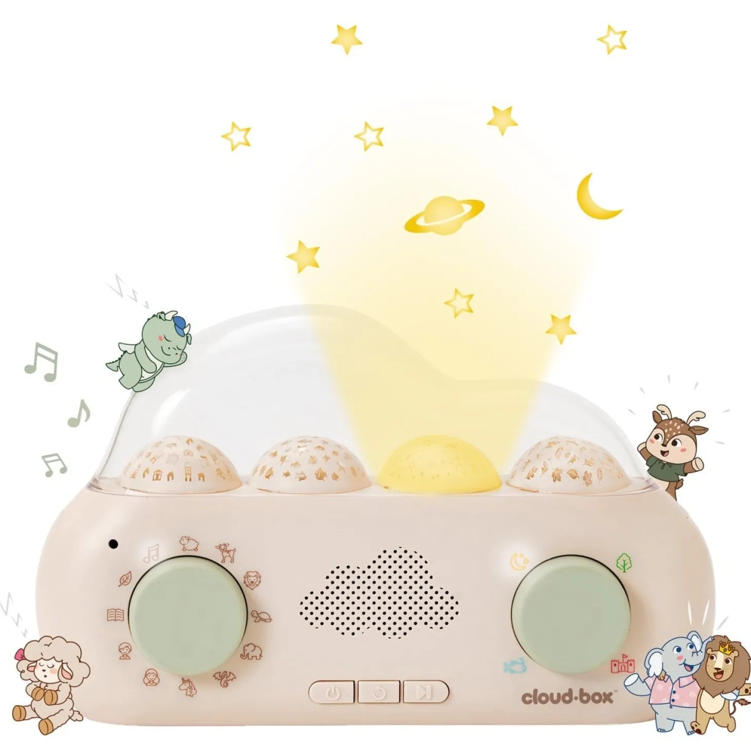 Cloud b CloudBox - conteuse (français/anglais) Multicolore