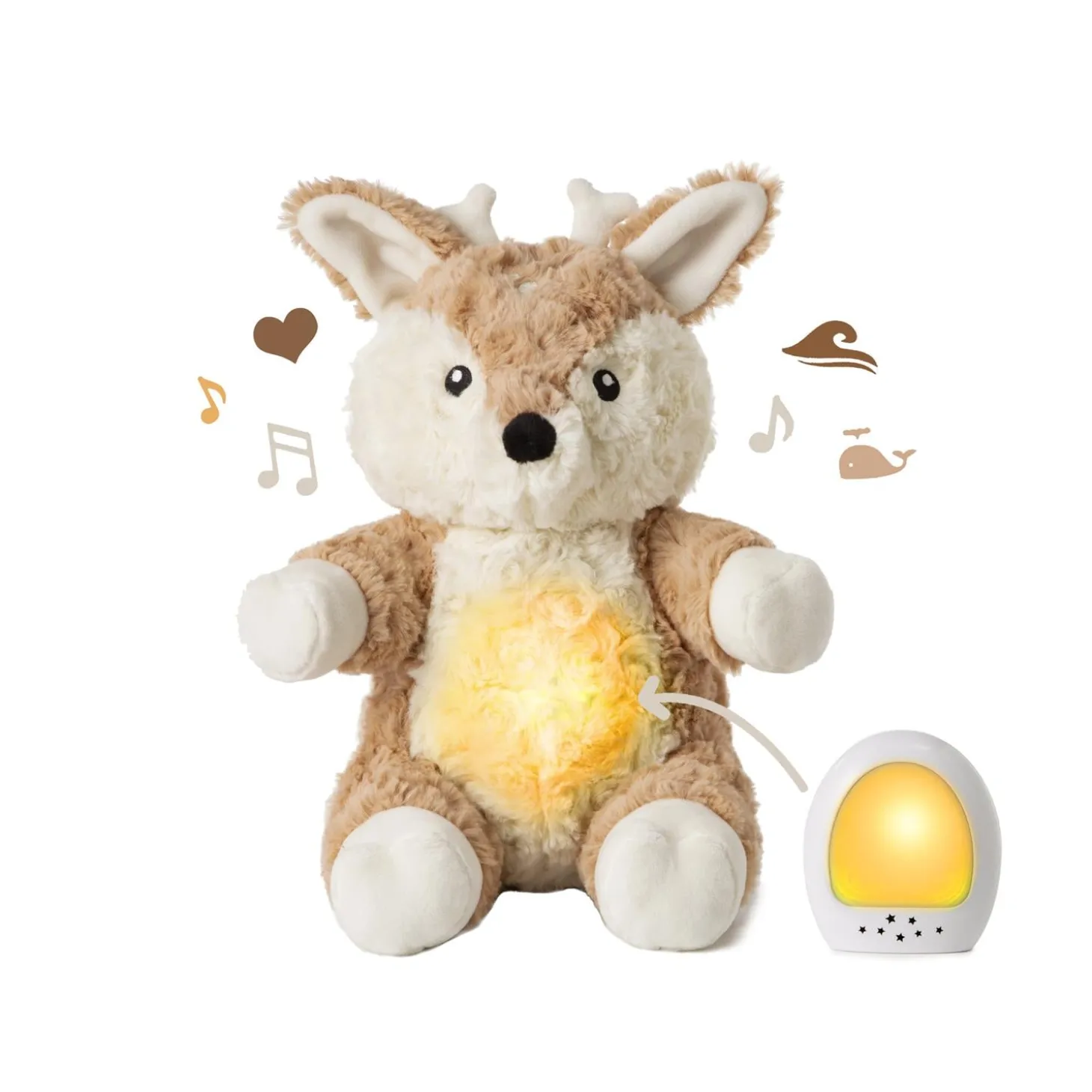 Cloud b Peluche veilleuse LoveLight Finley Fawn