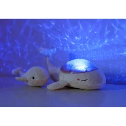 Cloud b Peluche veilleuse Tranquil Whale White Family