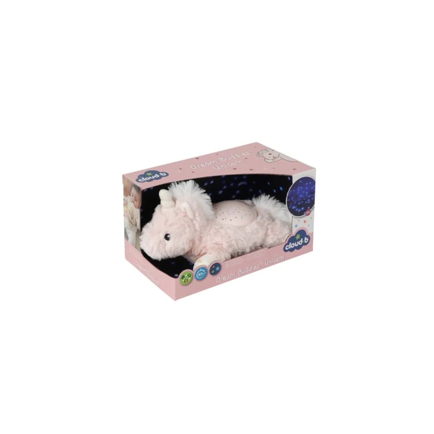 Cloud b Veilleuse mini Licorne Dream Buddies Rose Pâle