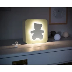 COLORLIGHT Veilleuse et enceinte décorative Ourson