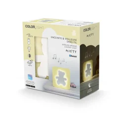 COLORLIGHT Veilleuse et enceinte décorative Ourson